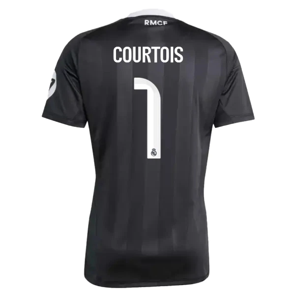Conjunto Portero Real Madrid Courtois 1 Niño 25/26 Negra