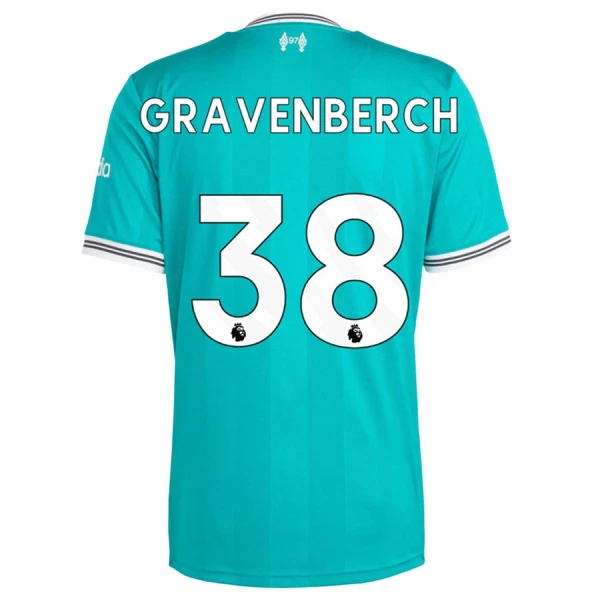 Camiseta Liverpool Gravenberch 38 Hombre Tercera 25/26 Camiseta Liverpool Gravenberch 38 Hombre Tercera 25/26