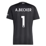 Camiseta Portero Liverpool A. Becker 1 Hombre 25/26 Negra