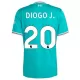 Conjunto Liverpool Diogo J 20 Niño Tercera 25/26