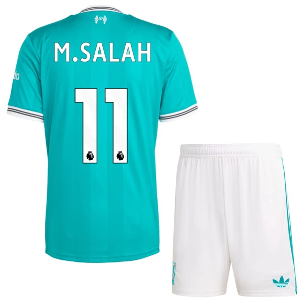 Conjunto Liverpool M.Salah 11 Niño Tercera 25/26 Conjunto Liverpool M.Salah 11 Niño Tercera 25/26