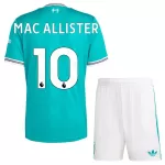 Conjunto Liverpool Mac Allister 10 Niño Tercera 25/26