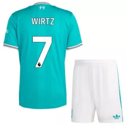 Conjunto Liverpool Wirtz 7 Niño Tercera 25/26 Conjunto Liverpool Wirtz 7 Niño Tercera 25/26