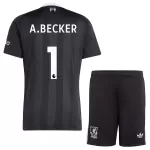 Conjunto Portero Liverpool A. Becker 1 Niño 25/26 Negra