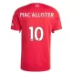 Camiseta Liverpool Mac Allister 10 Hombre Primera 25/26