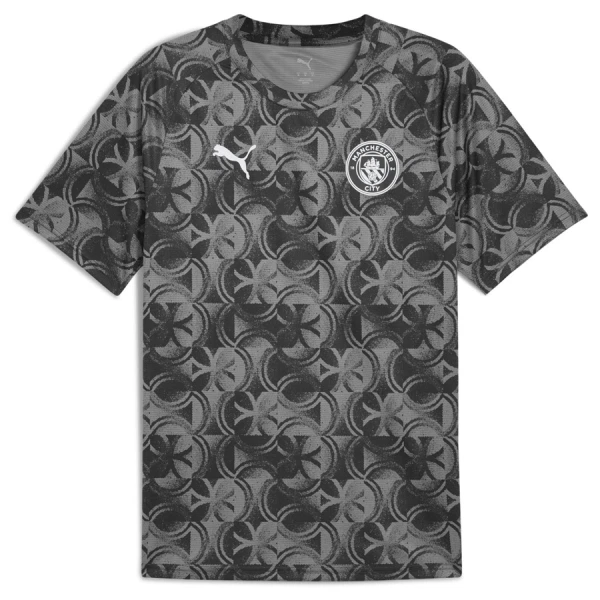 Camiseta Manchester City Pre-Match Hombre 25/26 Negra
