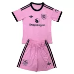 Conjunto Portero Manchester United Niño 25/26 Rosa