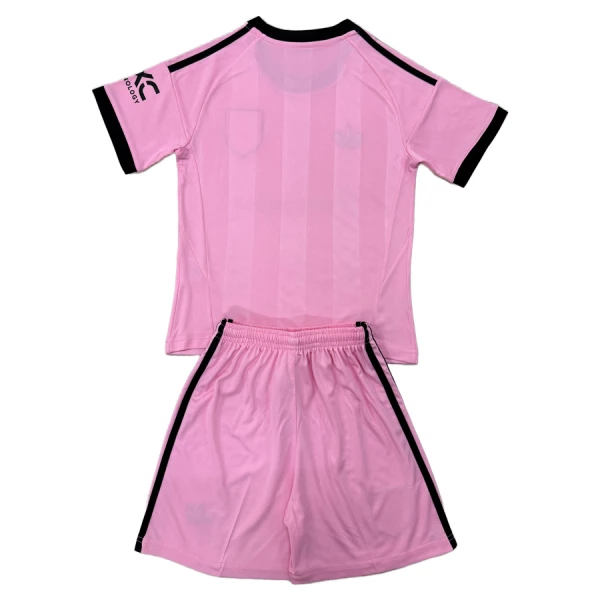 Conjunto Portero Manchester United Niño 25/26 Rosa