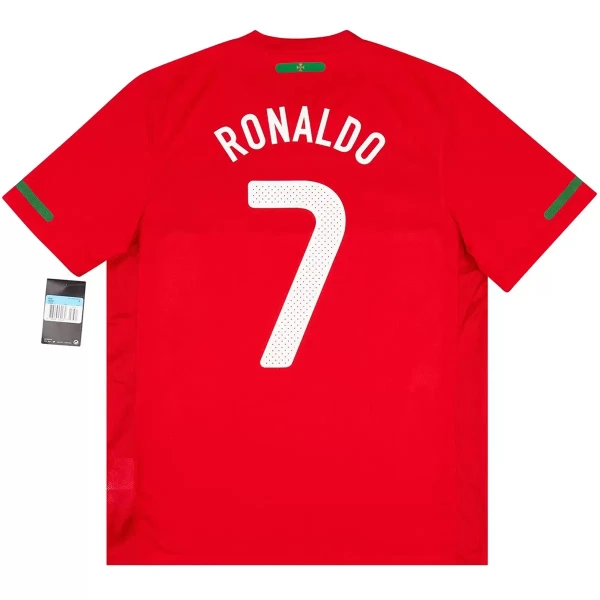 Camiseta Portugal Ronaldo 7 2010 Hombre Primera Retro