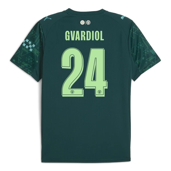 Camiseta Manchester City Gvardiol 24 Cuarta Hombre EA Sport 25/26 Camiseta Manchester City Gvardiol 24 Cuarta Hombre EA Sport 25/26