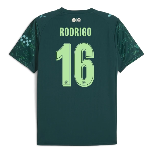 Camiseta Manchester City Rodrigo 16 Cuarta Hombre EA Sport 25/26 Camiseta Manchester City Rodrigo 16 Cuarta Hombre EA Sport 25/26