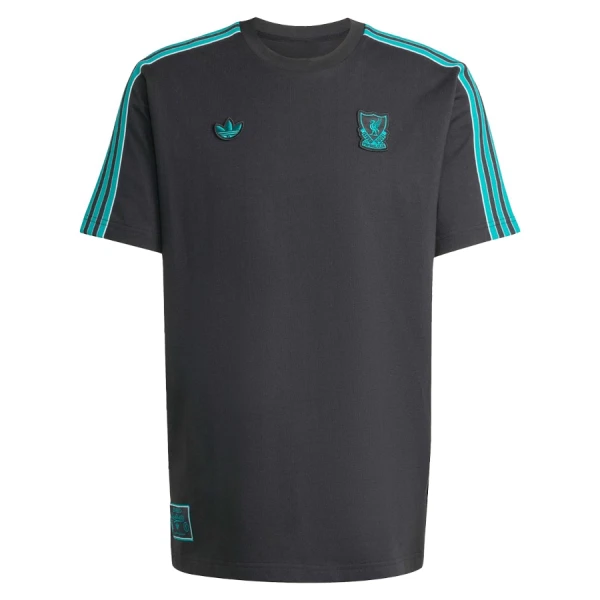 Camiseta Liverpool Terrace Icons Hombre 25/26 Negra Camiseta Liverpool Terrace Icons Hombre 25/26 Negra