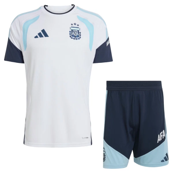 Argentina Camiseta De Entrenamiento Niño Mundial 2026 Blanca