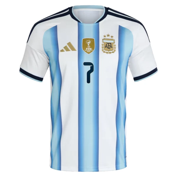Camiseta Argentina De Paul 7 Hombre Primera Mundial 2026