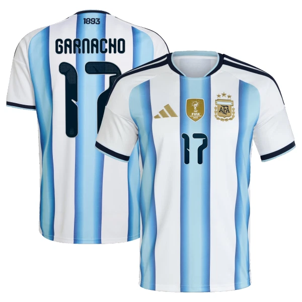 Camiseta Argentina Garnacho 17 Hombre Primera Mundial 2026 Camiseta Argentina Garnacho 17 Hombre Primera Mundial 2026