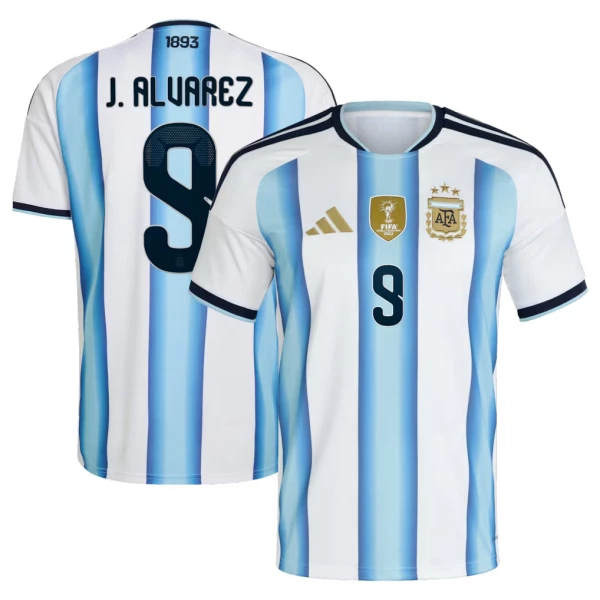 Camiseta Argentina J. Alvarez 9 Hombre Primera Mundial 2026