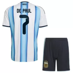Conjunto Argentina De Paul 7 Niño Primera Mundial 2026