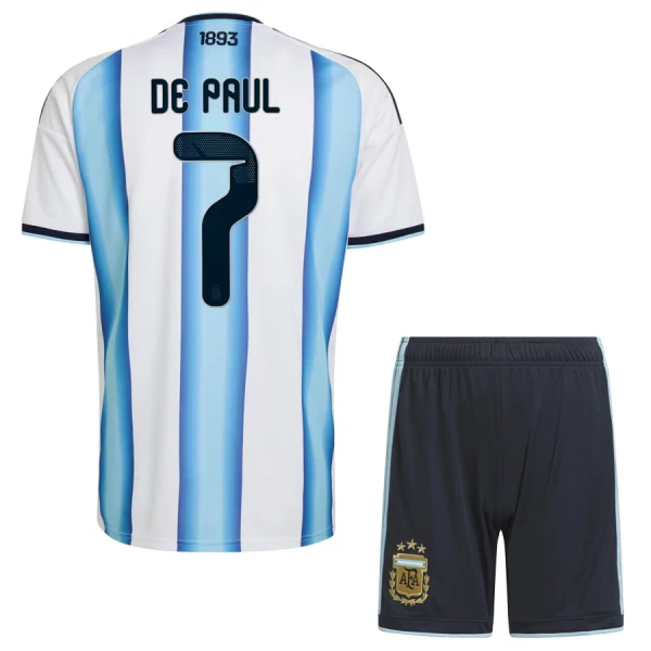 Conjunto Argentina De Paul 7 Niño Primera Mundial 2026