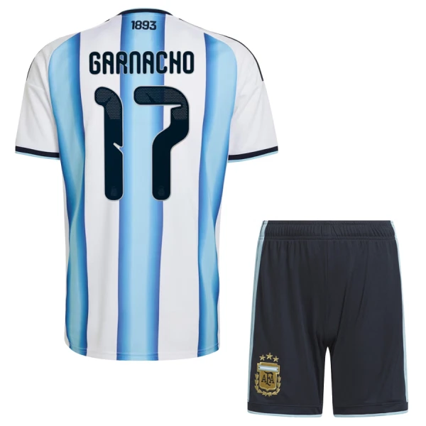 Conjunto Argentina Garnacho 17 Niño Primera Mundial 2026