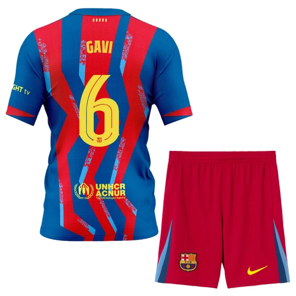Conjunto FC Barcelona Gavi 6 Cuarta Niño 25/26