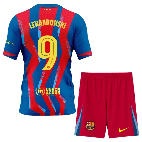 Conjunto FC Barcelona Lewandowski 9 Cuarta Niño 25/26 Conjunto FC Barcelona Lewandowski 9 Cuarta Niño 25/26
