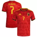 Camiseta Bélgica De Bruyne 7 Hombre Primera Mundial 2026