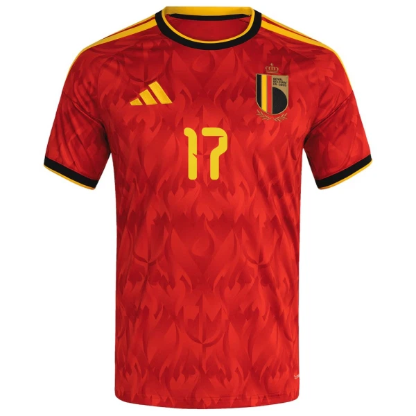 Camiseta Bélgica De Ketelaere 17 Hombre Primera Mundial 2026