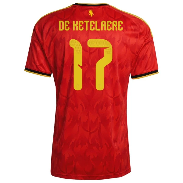 Camiseta Bélgica De Ketelaere 17 Hombre Primera Mundial 2026