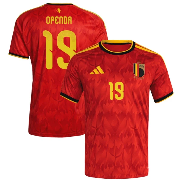 Camiseta Bélgica Openda 19 Hombre Primera Mundial 2026