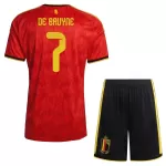 Conjunto Bélgica De Bruyne 7 Niño Primera Mundial 2026