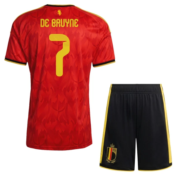 Conjunto Bélgica De Bruyne 7 Niño Primera Mundial 2026