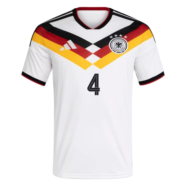 Camiseta Alemania Tah 4 Hombre Primera Mundial 2026