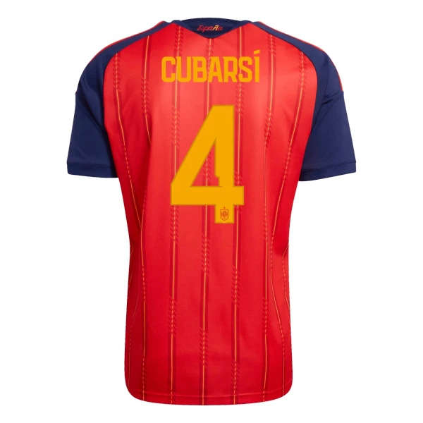 Camiseta España Cubarsi 4 Hombre Primera Mundial 2026 Camiseta España Cubarsi 4 Hombre Primera Mundial 2026