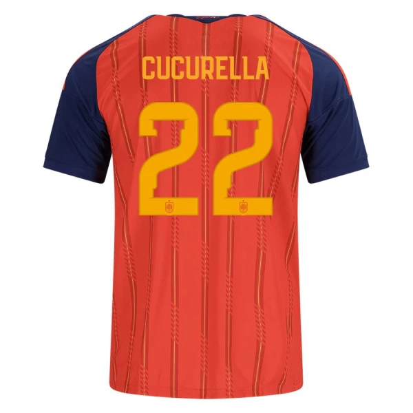 Camiseta España Cucurella 22 Hombre Primera Mundial 2026