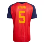 Camiseta España Vivian 5 Hombre Primera Mundial 2026