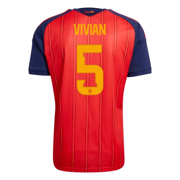 Camiseta España Vivian 5 Hombre Primera Mundial 2026