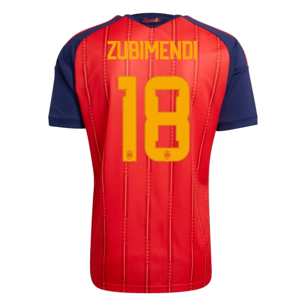 Camiseta España ZUBIMENDI 18 Hombre Primera Mundial 2026