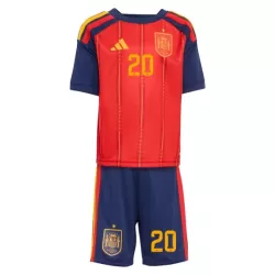 Conjunto España Pedri 20 Niño Primera Mundial 2026