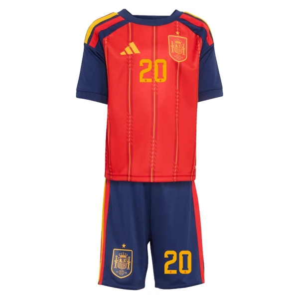 Conjunto España Pedri 20 Niño Primera Mundial 2026