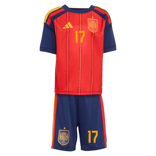 Conjunto España Williams JR 17 Niño Primera Mundial 2026