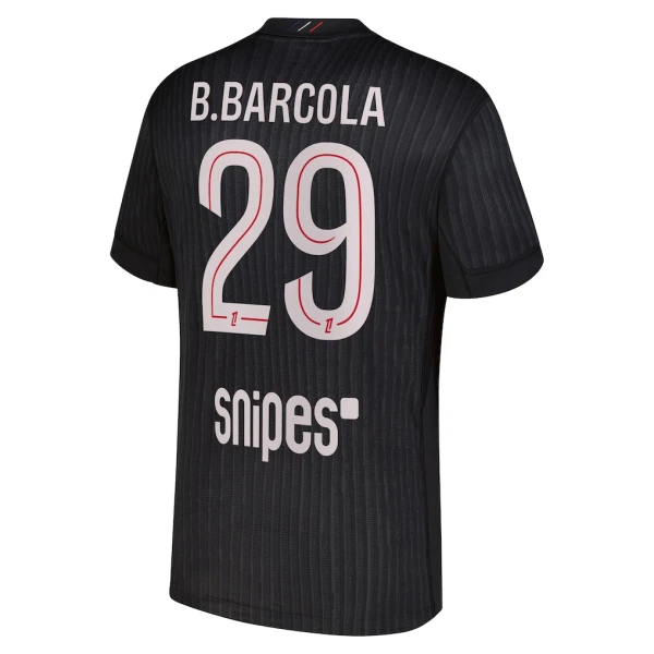 Camiseta Paris Saint-Germain B. Barcola 29 Cuarta Hombre Jordan 25/26
