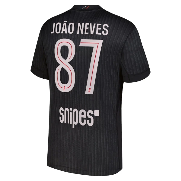 Camiseta Paris Saint-Germain Joao Neves 87 Cuarta Hombre Jordan 25/26
