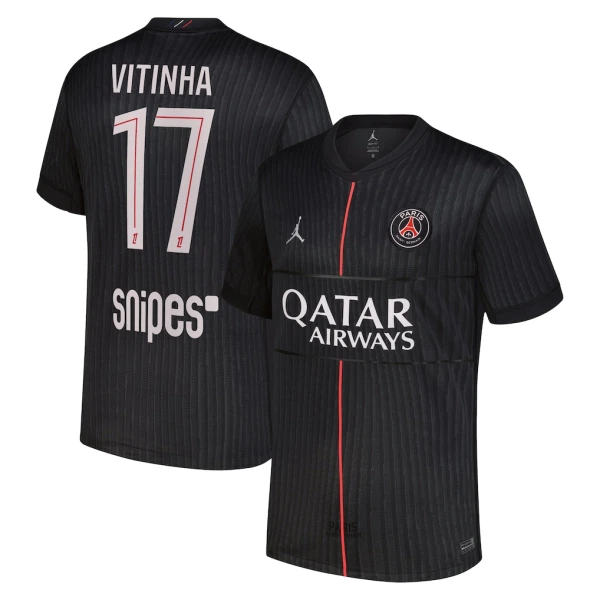 Camiseta Paris Saint-Germain Vitinha 17 Cuarta Hombre Jordan 25/26