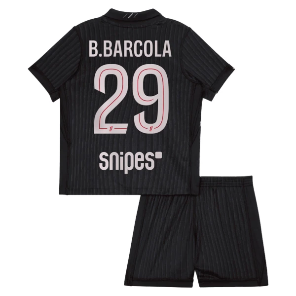 Conjunto Paris Saint-Germain B. Barcola 29 Cuarta Niño Jordan 25/26