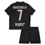 Conjunto Paris Saint-Germain Kvaratskhelia 7 Cuarta Niño Jordan 25/26