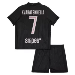 Conjunto Paris Saint-Germain Kvaratskhelia 7 Cuarta Niño Jordan 25/26