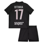 Conjunto Paris Saint-Germain Vitinha 17 Cuarta Niño Jordan 25/26