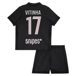 Conjunto Paris Saint-Germain Vitinha 17 Cuarta Niño Jordan 25/26