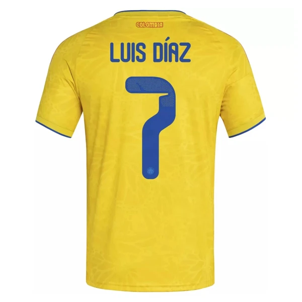Camiseta Colombia Luis Díaz 7 Hombre Primera Mundial 2026
