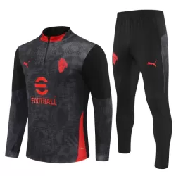 AC Milan Sudadera De Entrenamiento Hombre Cremallera Cuarto 25/26 Negra